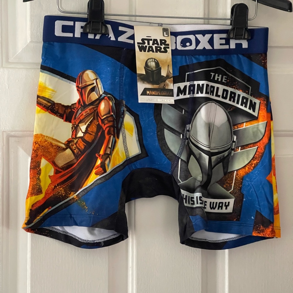 CRAZY BOXER Star Wars Mandalorian "THIS IS THE WAY" Boxers Men's NWT Mens L